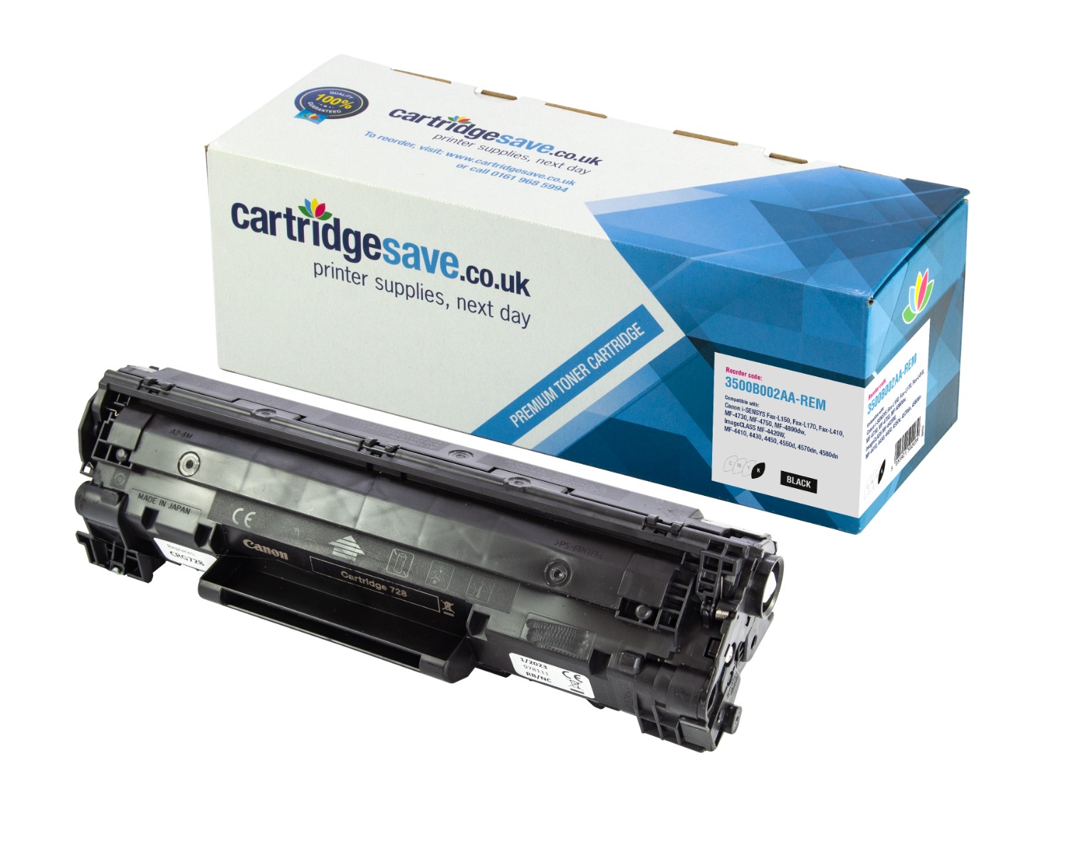 Compatible Canon 728 Black Toner Cartridge (3500B002AA)