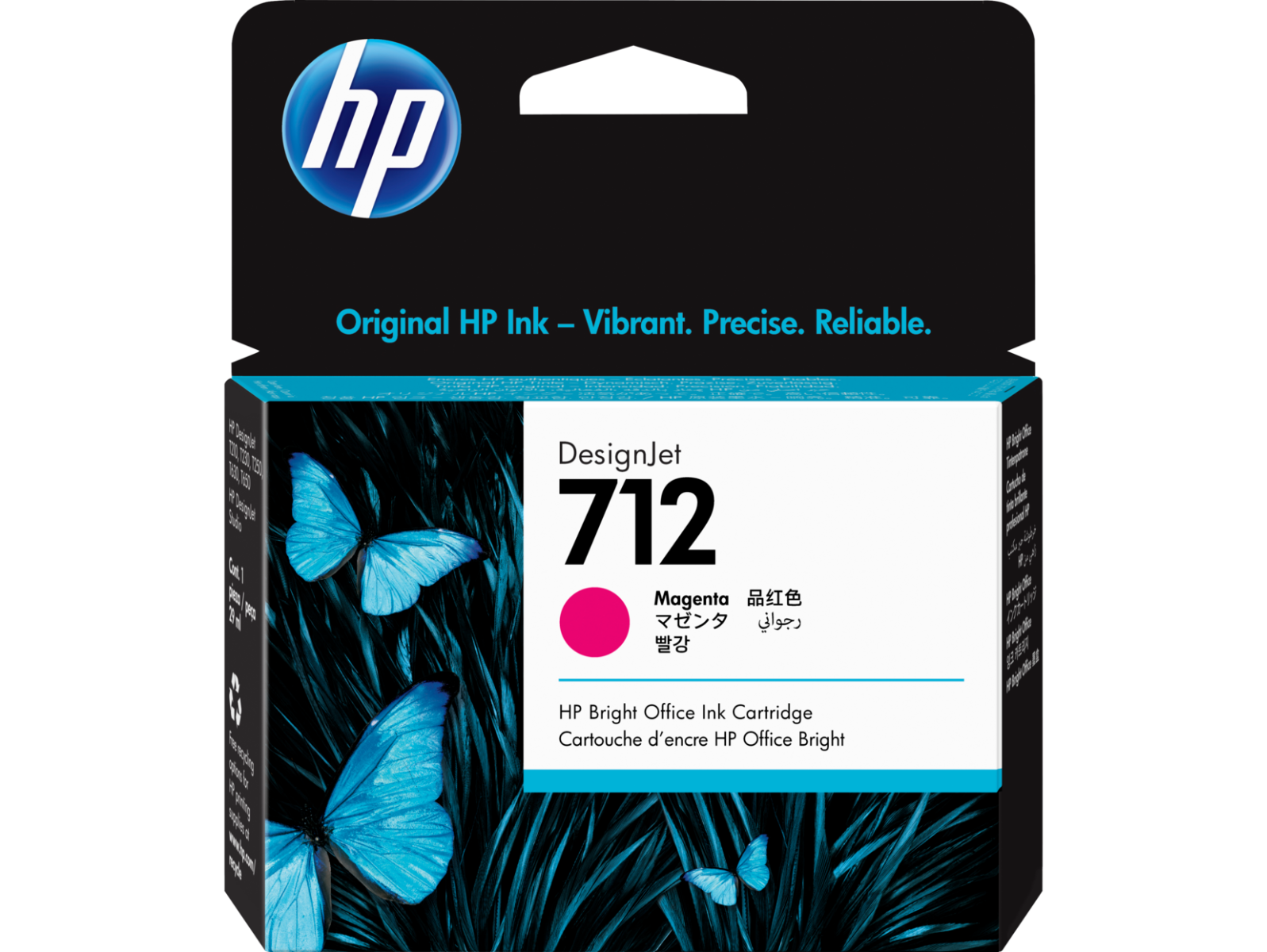 HP 712 Magenta Ink Cartridge - (3ED68A)