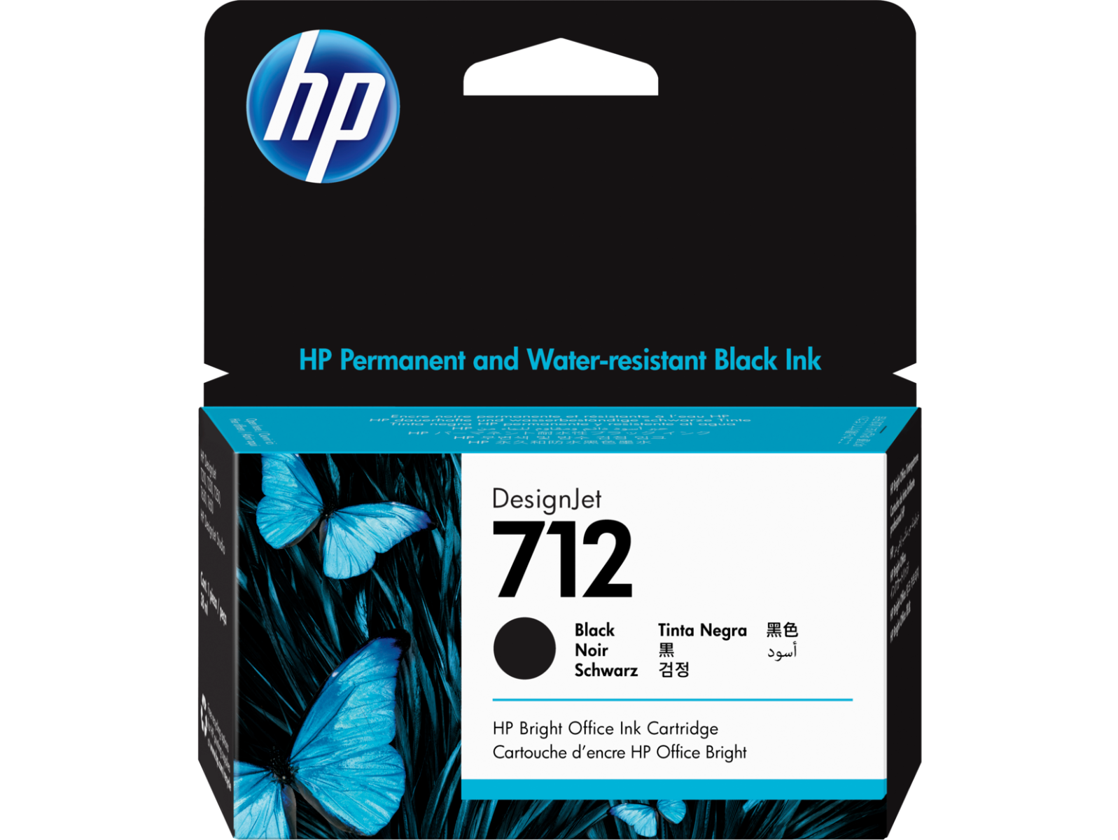 HP 712 Black Ink Cartridge - (3ED70A)