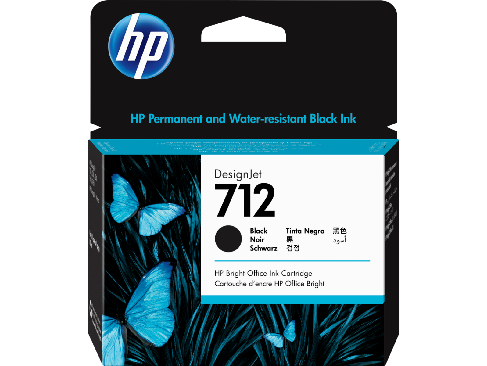 HP 712 High Capacity Black Ink Cartridge (3ED71A)