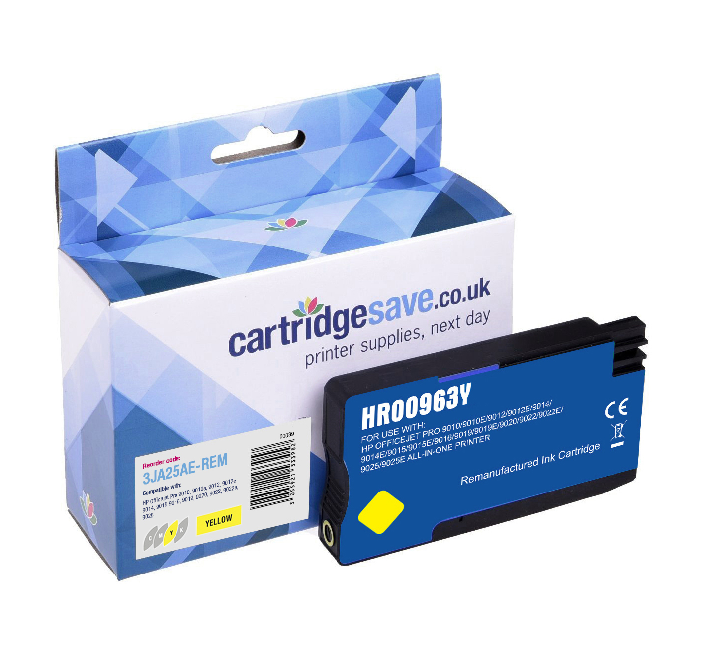 Compatible HP 963 Yellow Ink Cartridge - (3JA25AE)