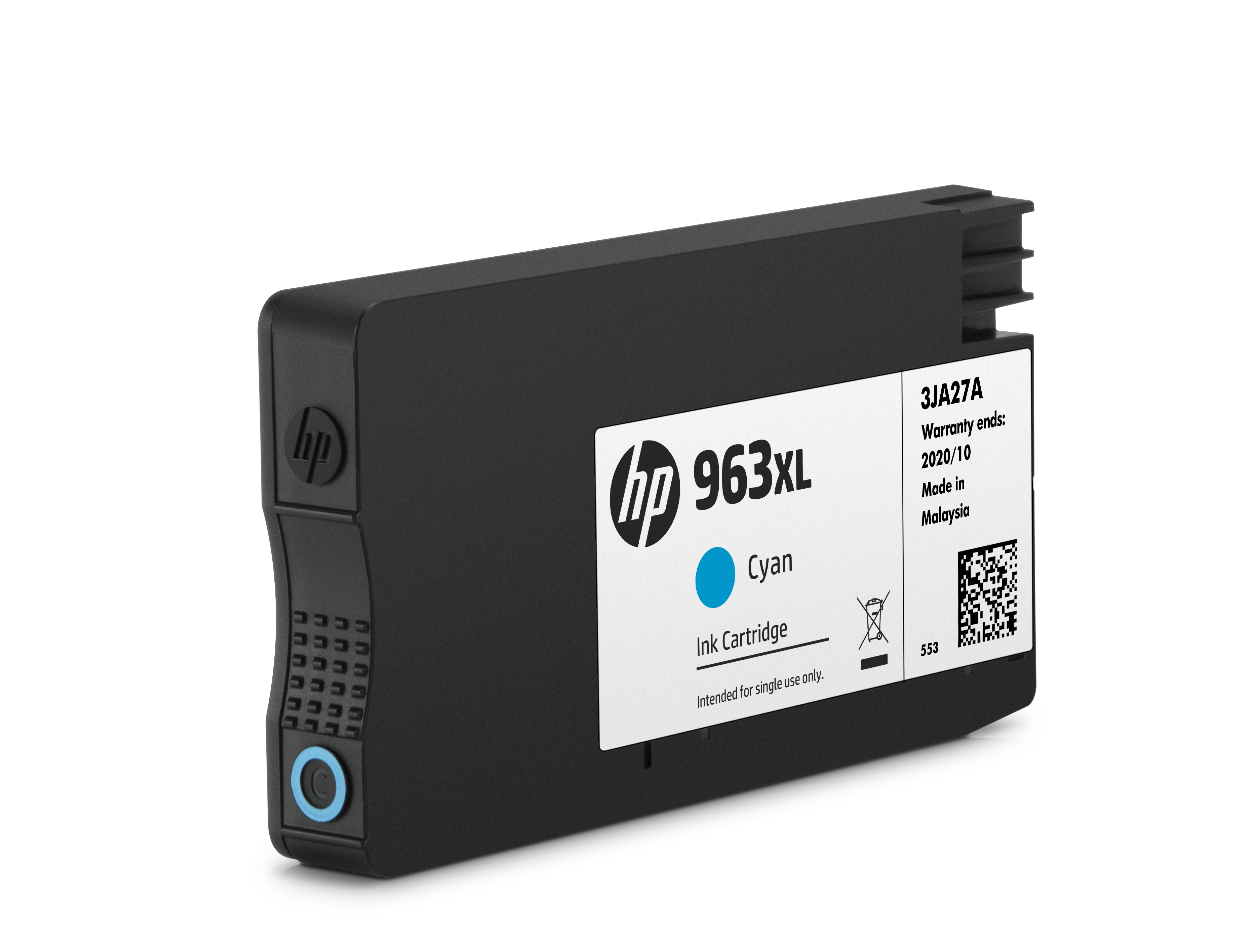 HP 963XL High Capacity Cyan Ink Cartridge (3JA27AE)