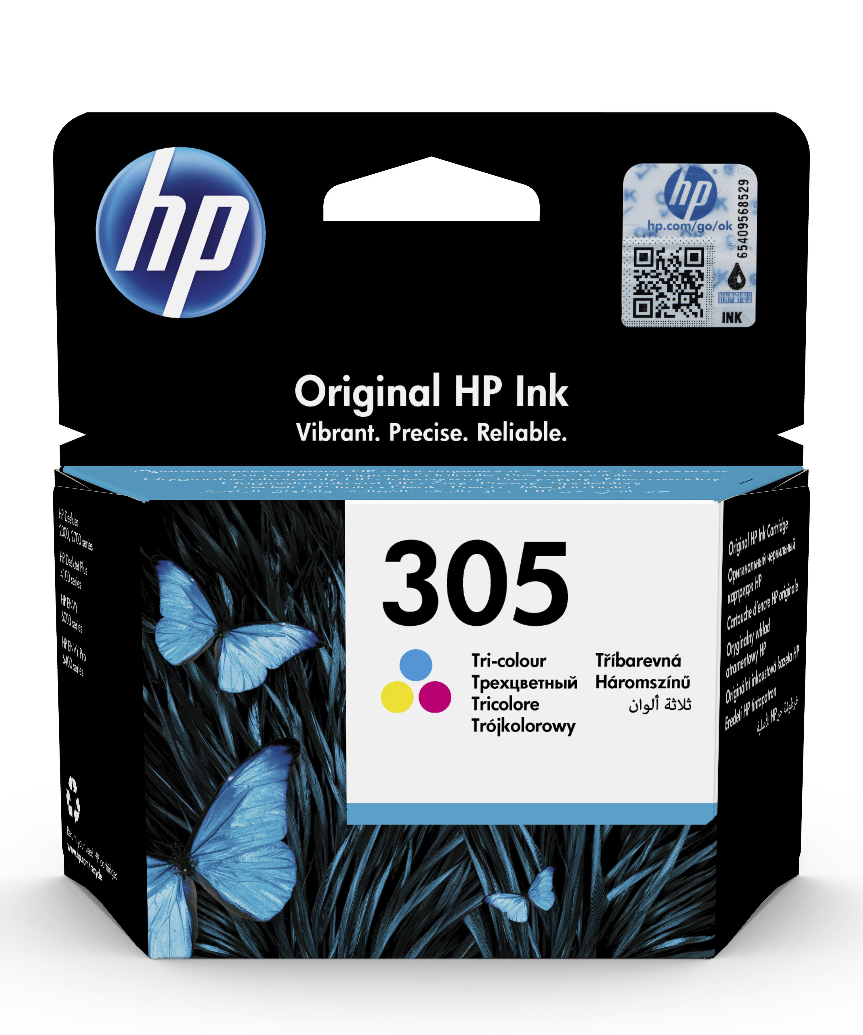 HP 305 Tri-Colour Ink Cartridge - (3YM60AE)