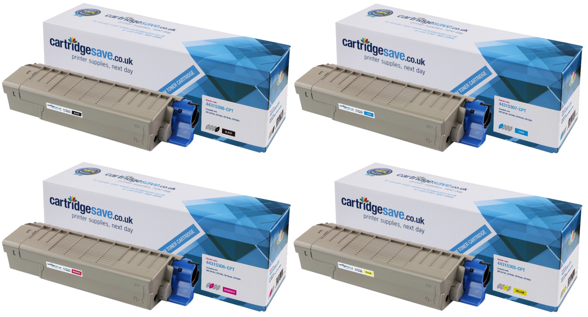 Compatible Oki 4431530 4 Colour Toner Cartridge Multipack