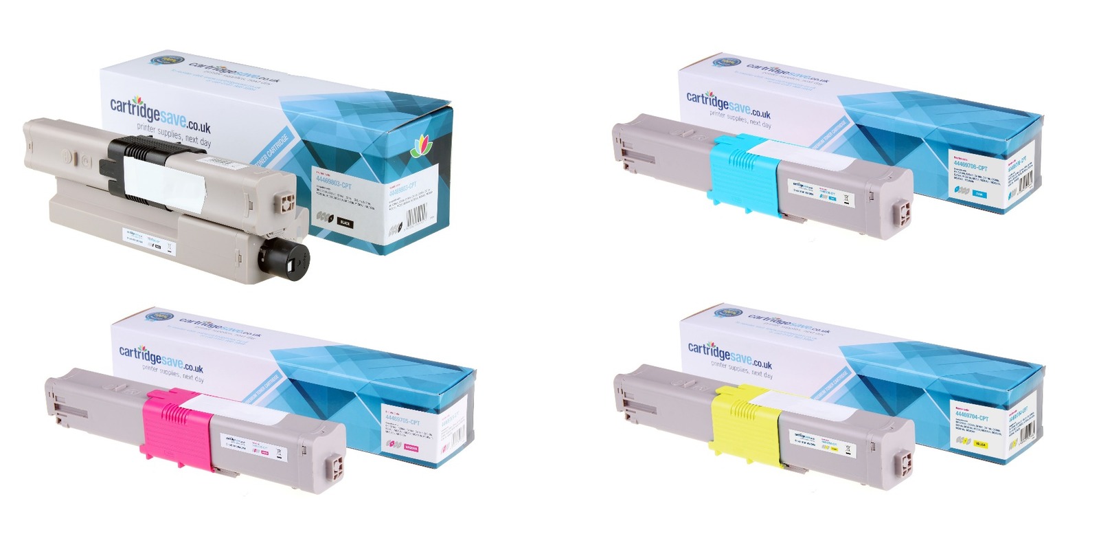 Compatible Oki 4446970 4 Colour Toner Cartridge Multipack
