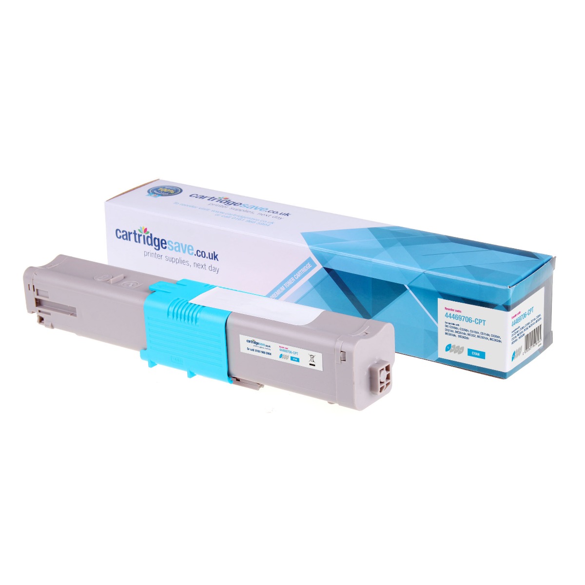 Compatible Oki 44469706 Cyan Toner Cartridge