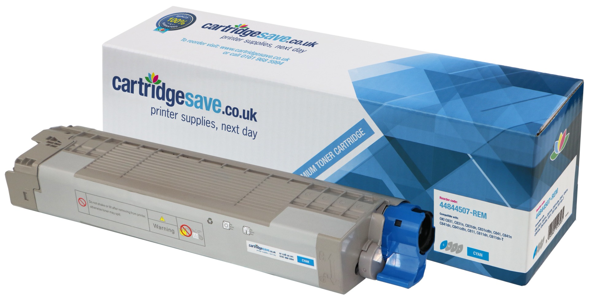 Compatible OKI 44844507 Cyan Toner Cartridge