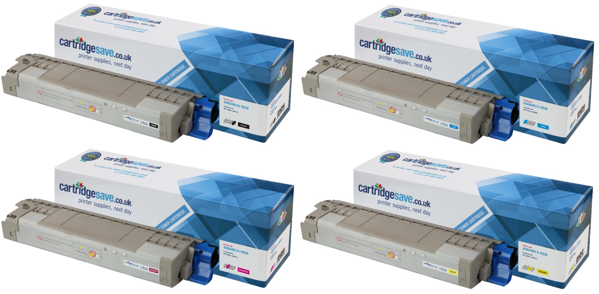 Compatible OKI 4484461 4 Colour Toner Cartridge Multipack