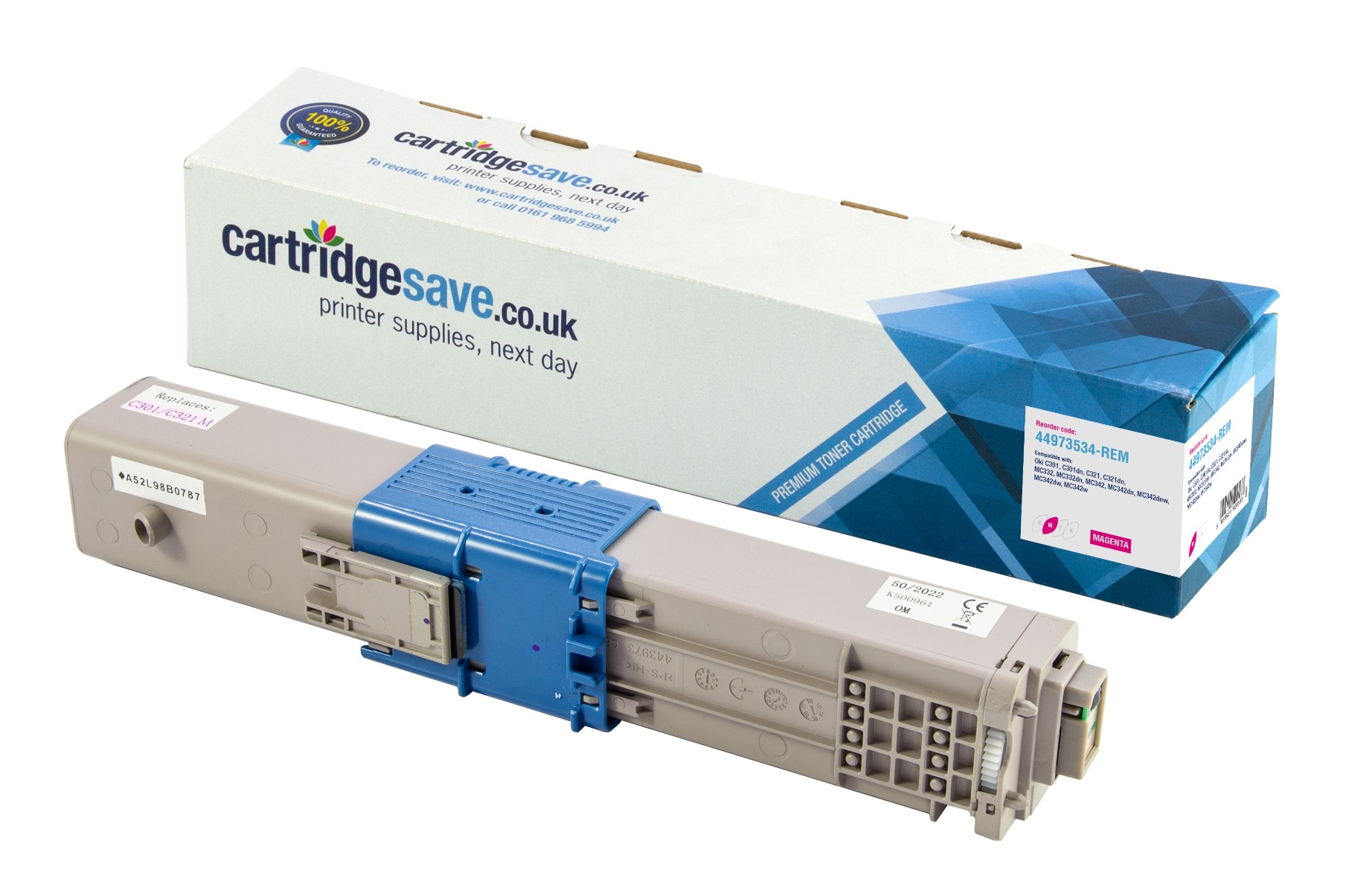 Compatible OKI 44973534 Magenta Toner Cartridge