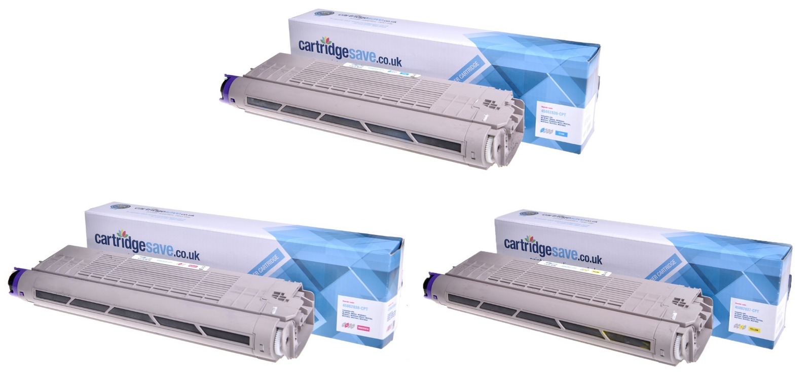 Compatible Oki 458628 3 Colour Toner Cartridge Multipack