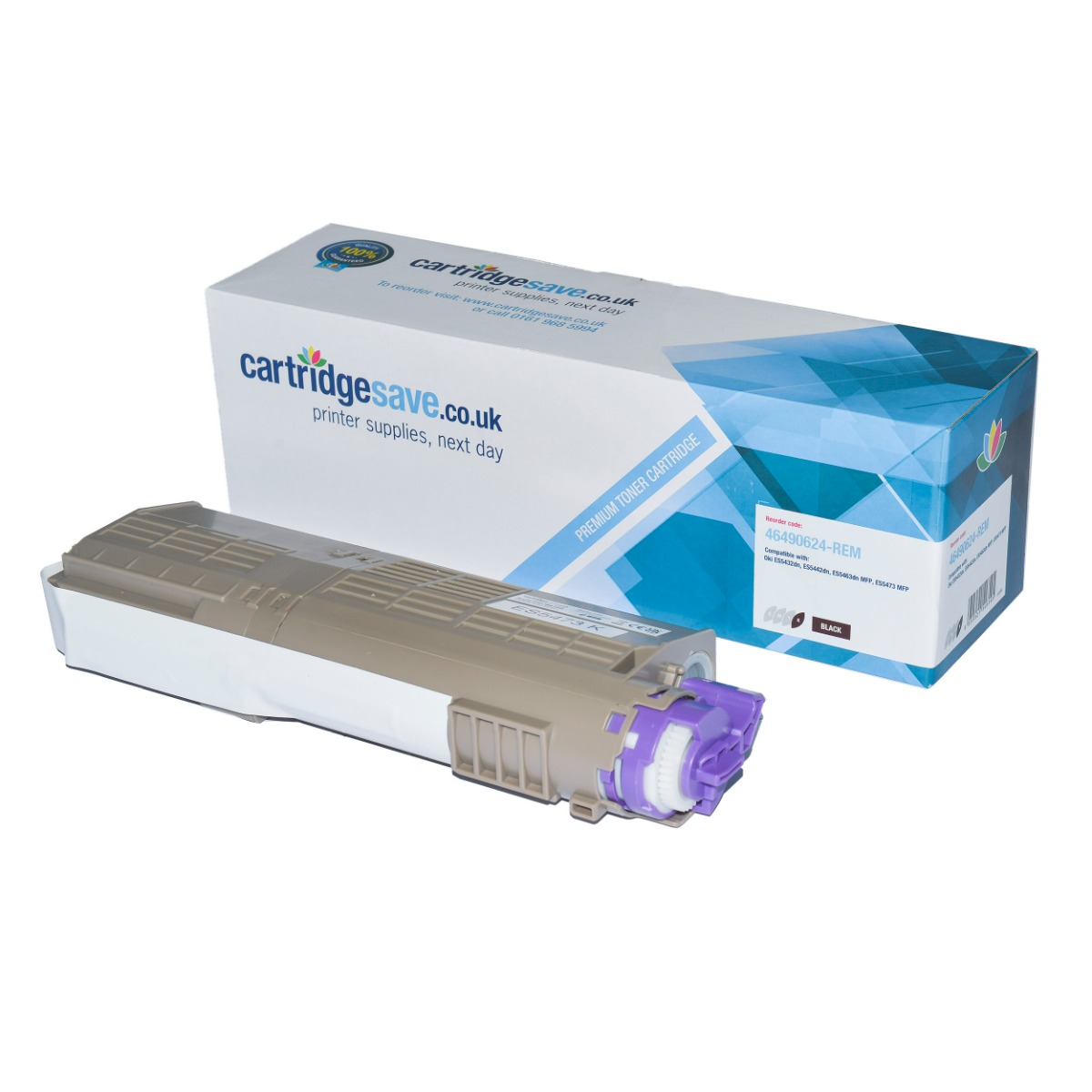 Compatible Oki 46490624 Black Toner Cartridge