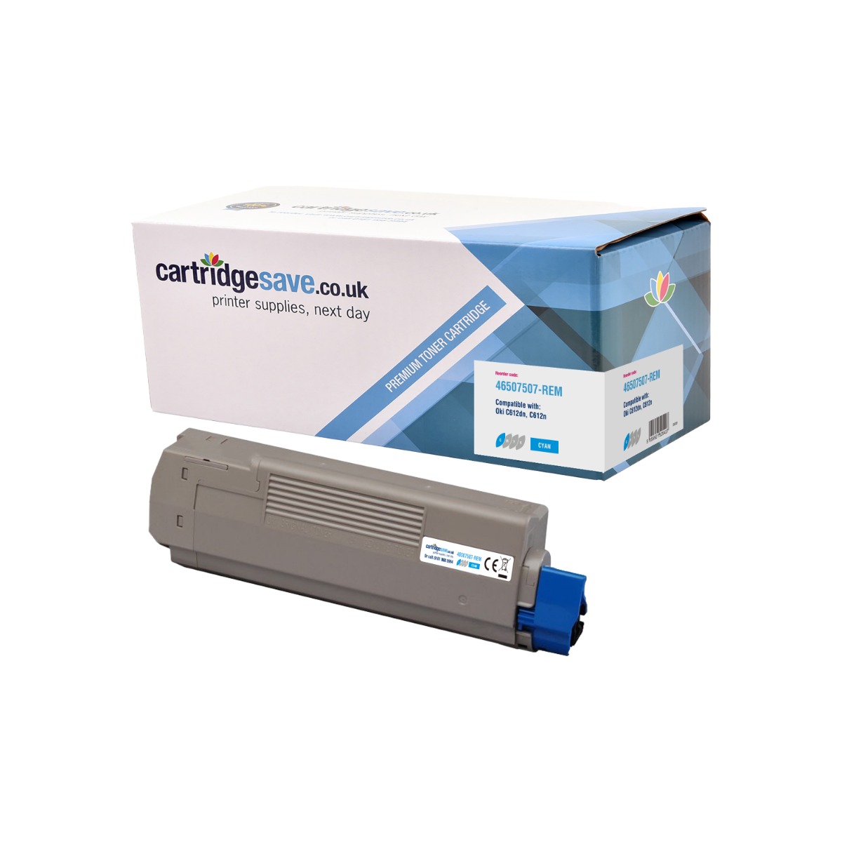 Compatible Oki 46507507 Cyan Toner Cartridge