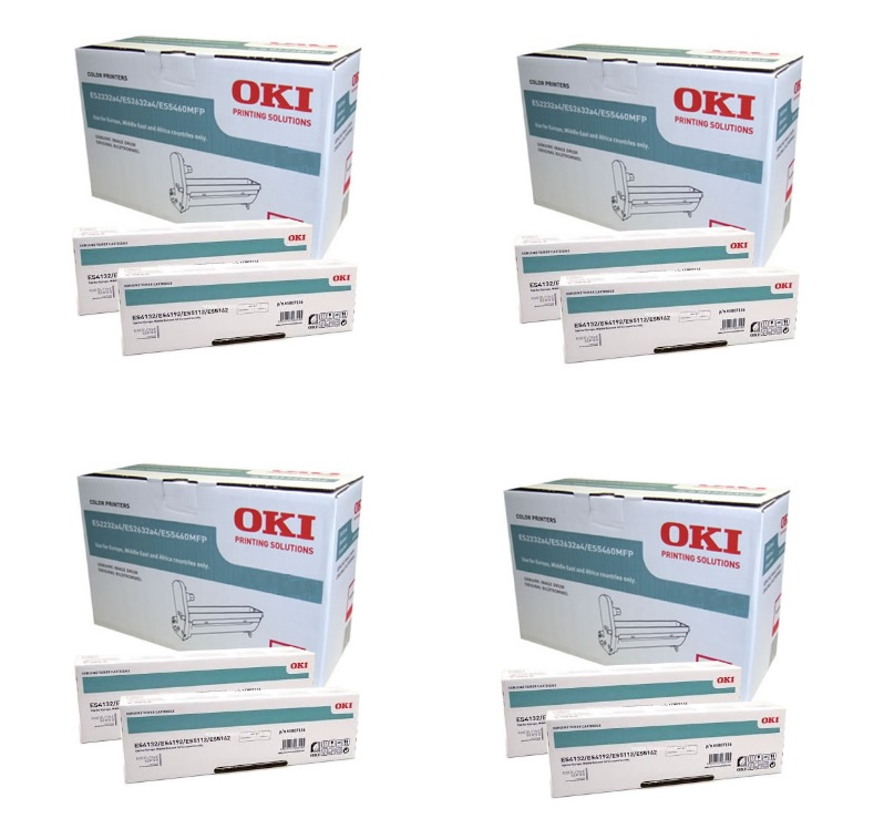 Oki 4650762 4 Colour Toner Cartridge Multipack