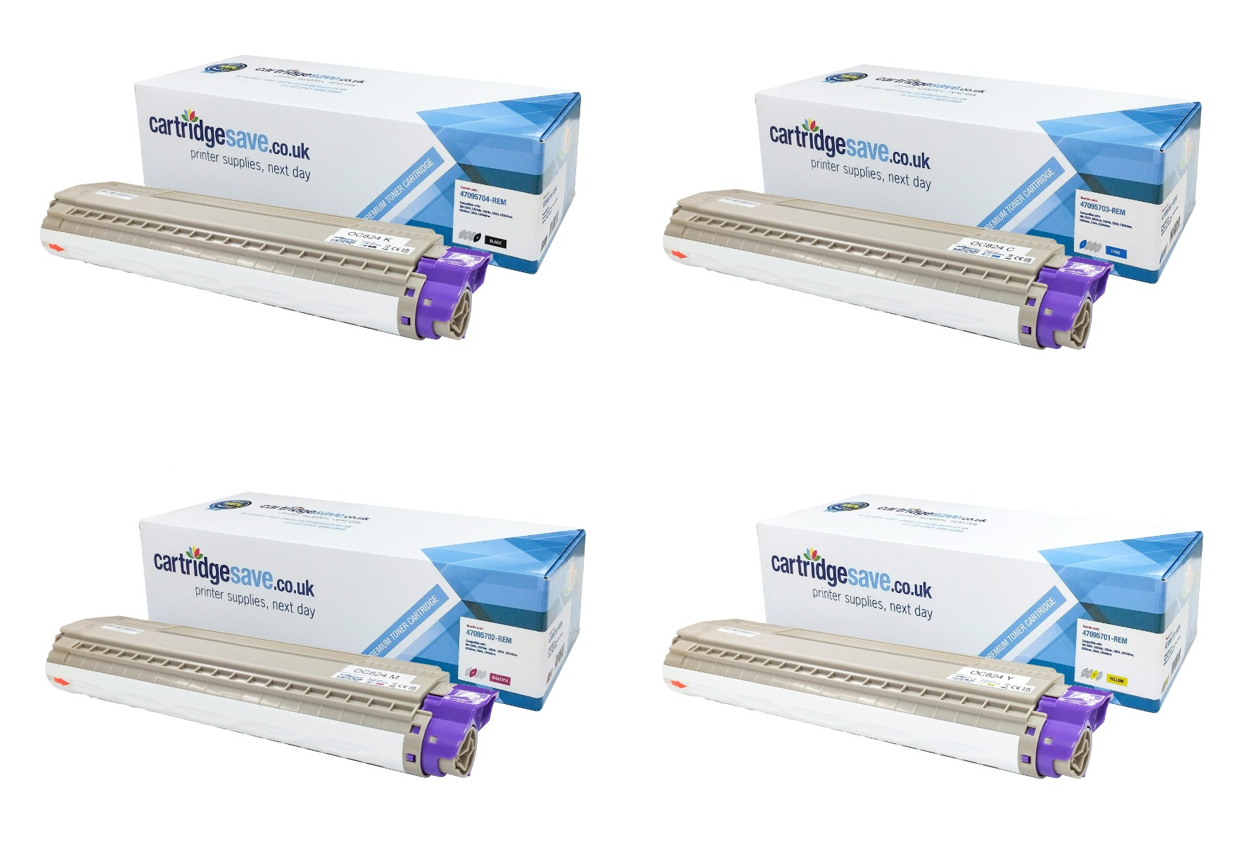 Compatible OKI 470957 4 Colour Toner Cartridge Multipack