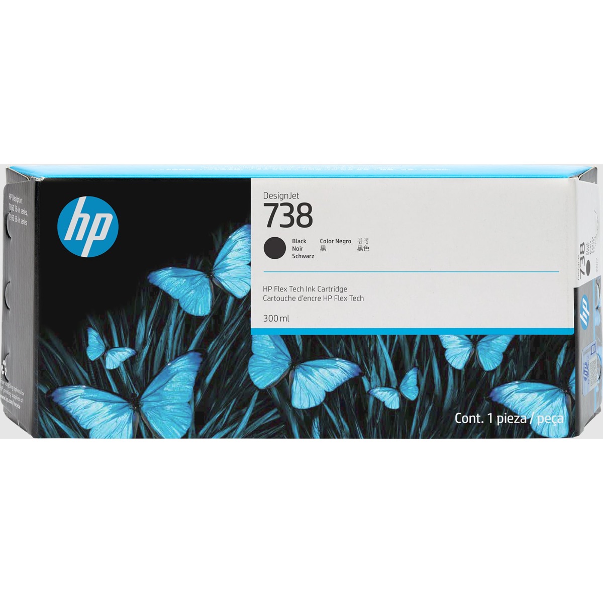 HP 738XL High Capacity Black Ink Cartridge - (498N8A)