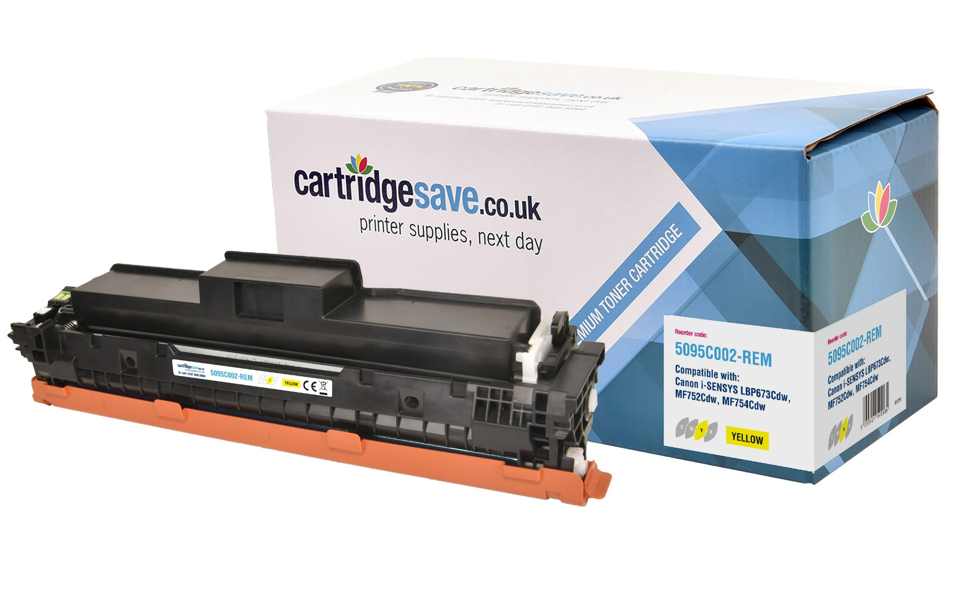 Compatible Canon 069H High Capacity Yellow Toner Cartridge - (5095C002)