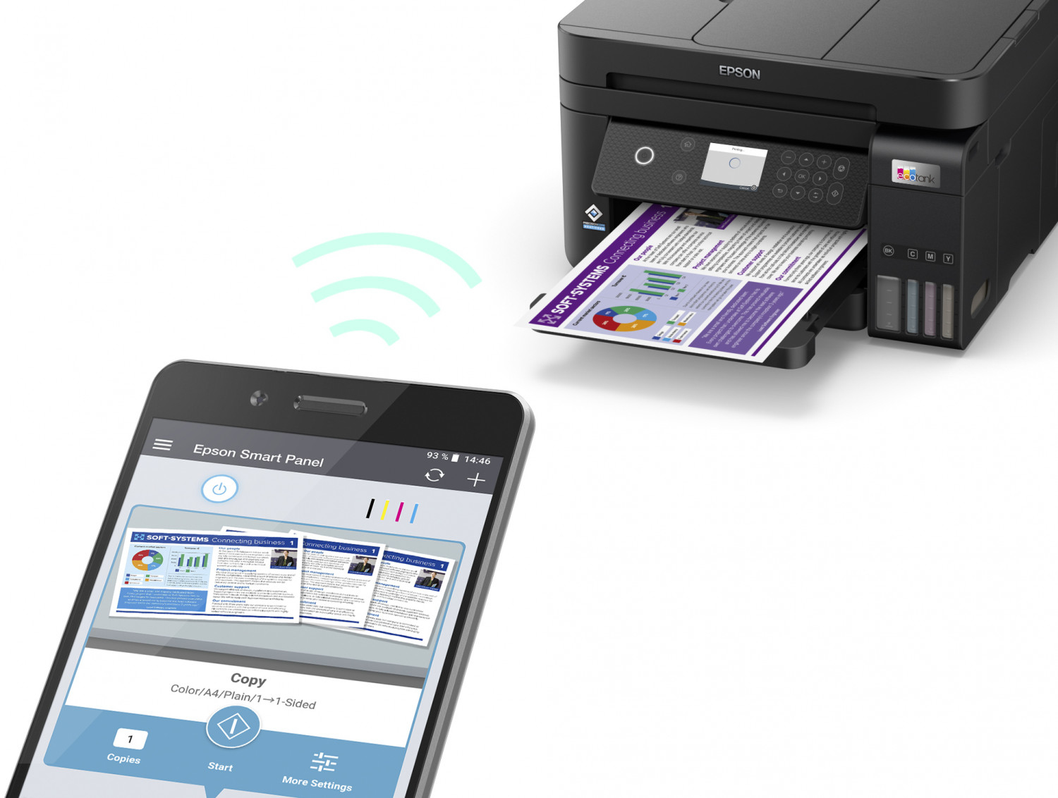 Epson EcoTank ET-3850 A4 Inkjet Printer