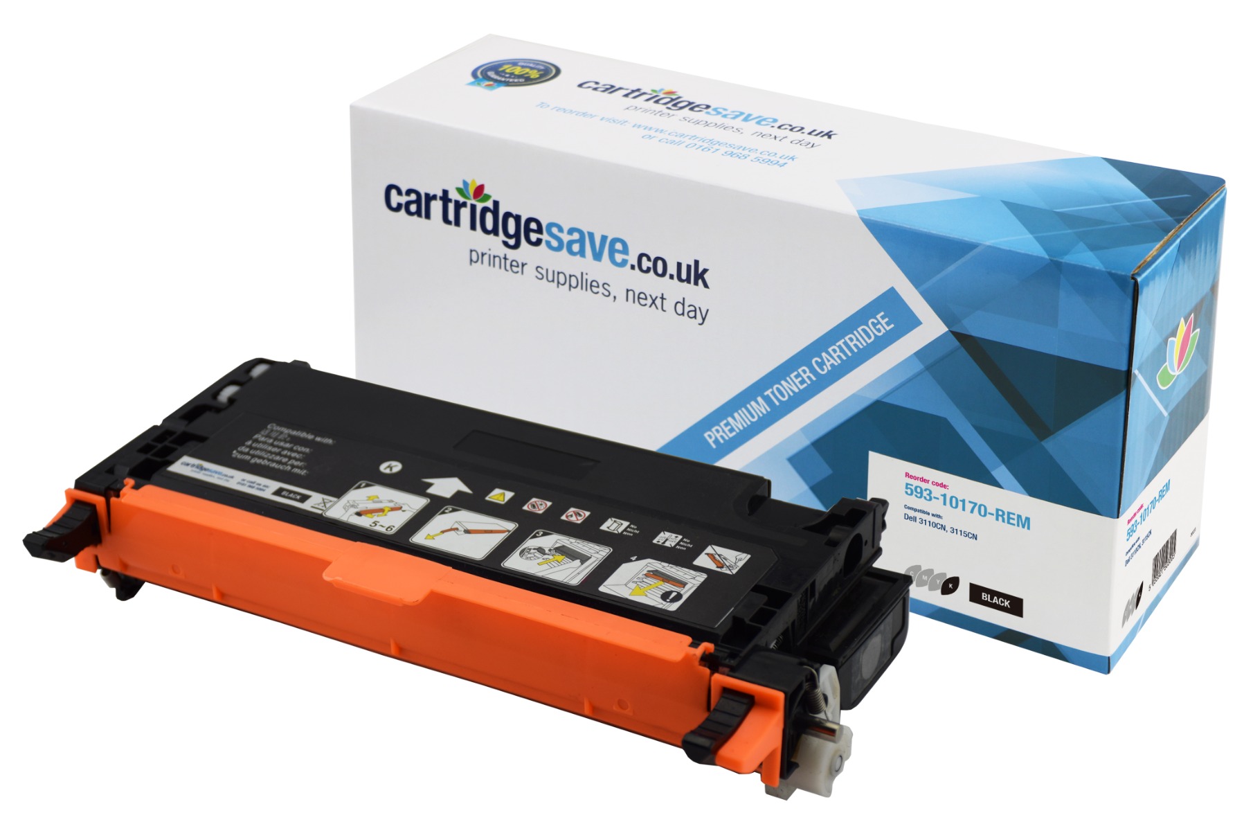 Toner Compatibile Per Dell B1165nfw Nero, HF44N / 593-11108, 1500 Pagine
