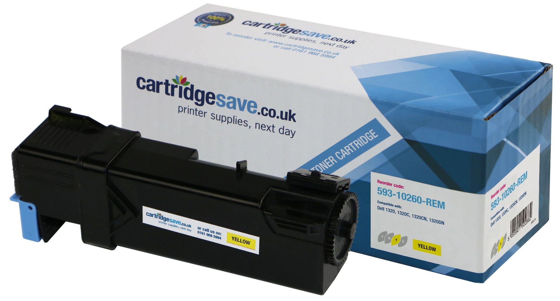 Compatible Dell PN124 High Capacity Yellow Toner Cartridge - (593-10260)