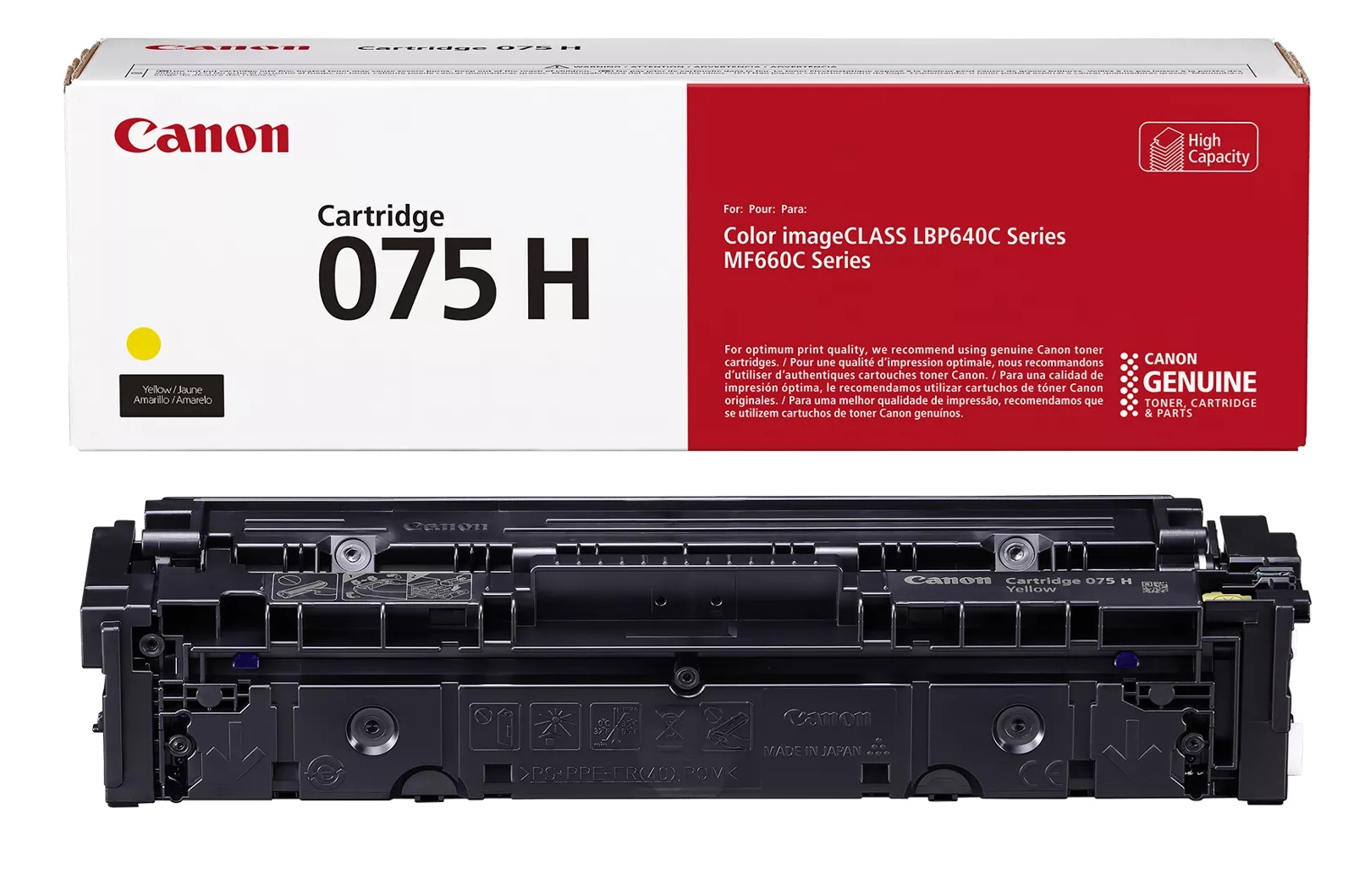 Canon High Capacity 6366C002 Yellow Toner Cartridge - (075HY)	