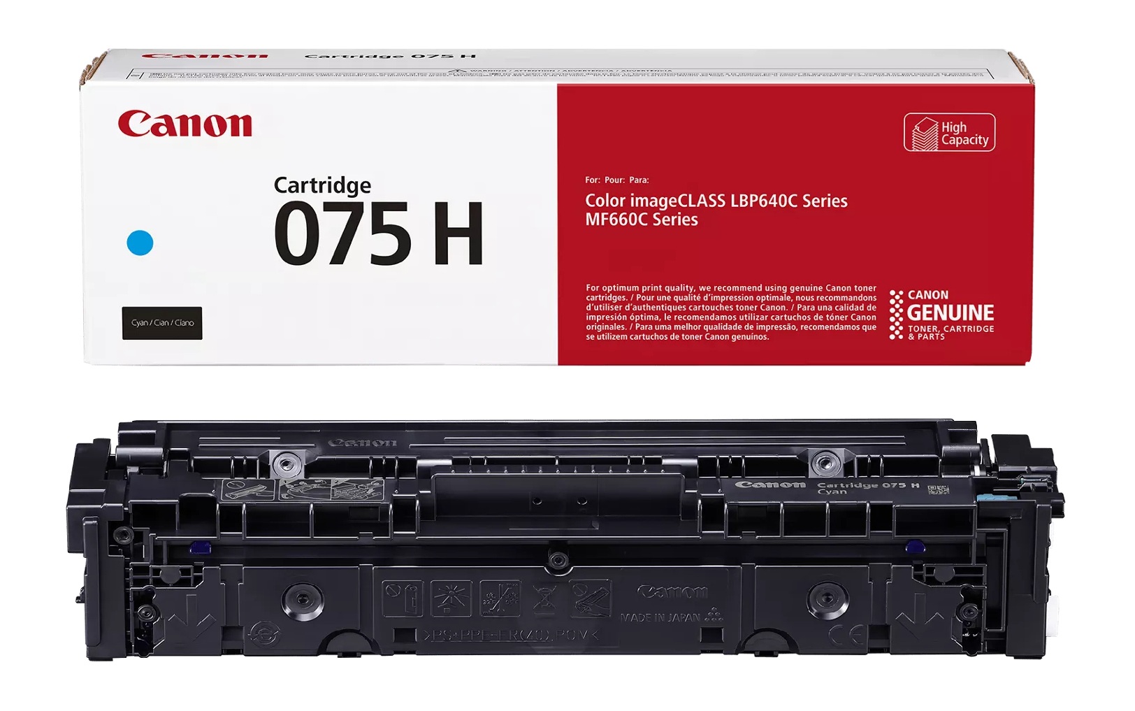 Canon High Capacity 6368C002 Cyan Toner Cartridge - (075HC)