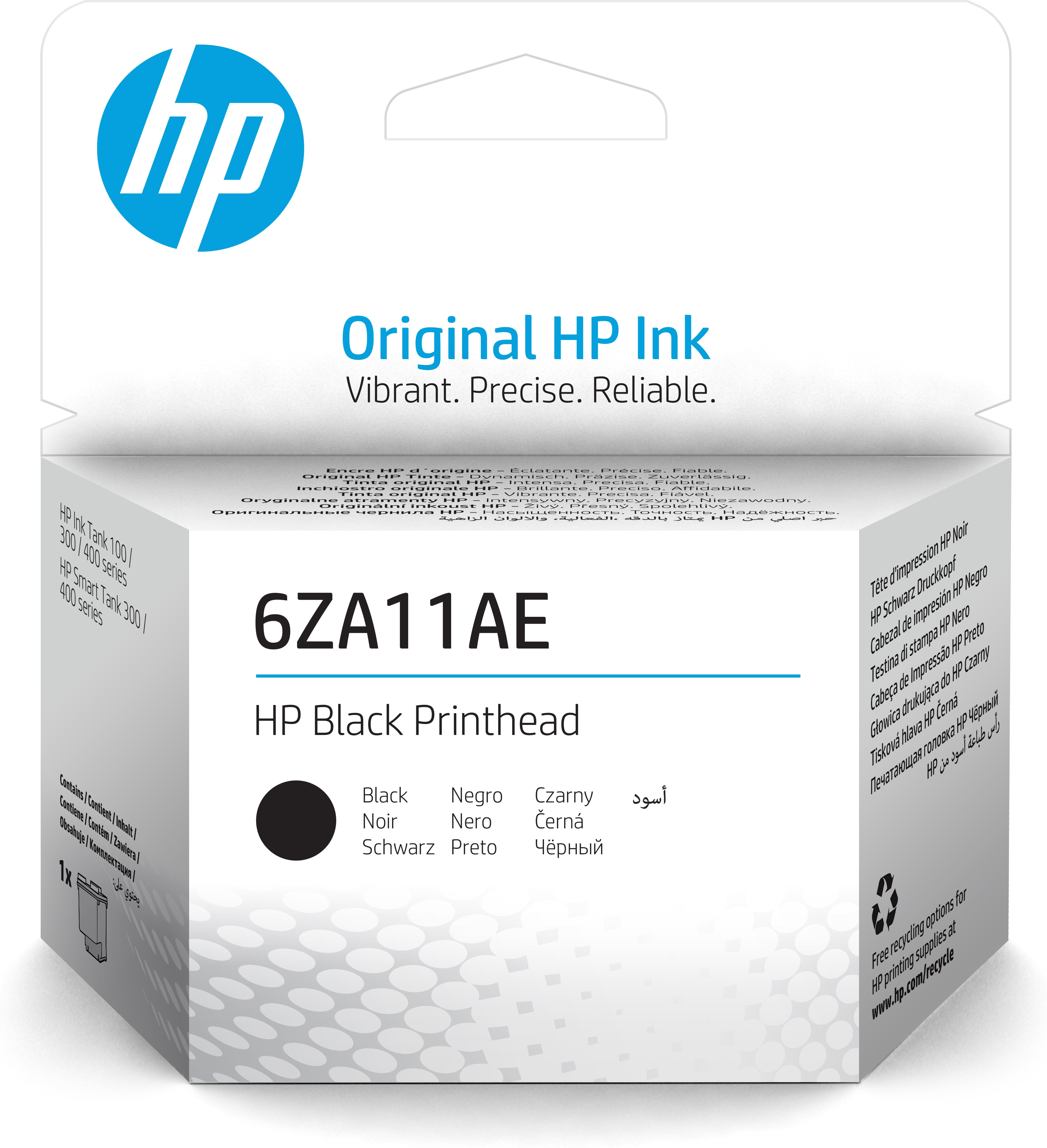 HP 6ZA11AE Black Printhead & Cleaner