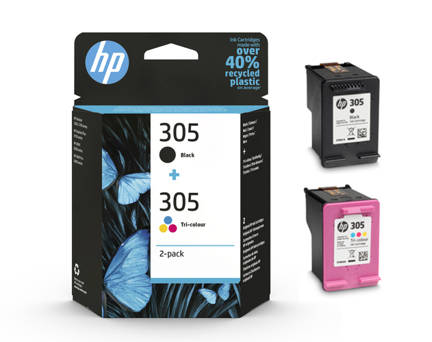 HP 305 Black & Tri-Colour Ink Multipack - (6ZD17AE)
