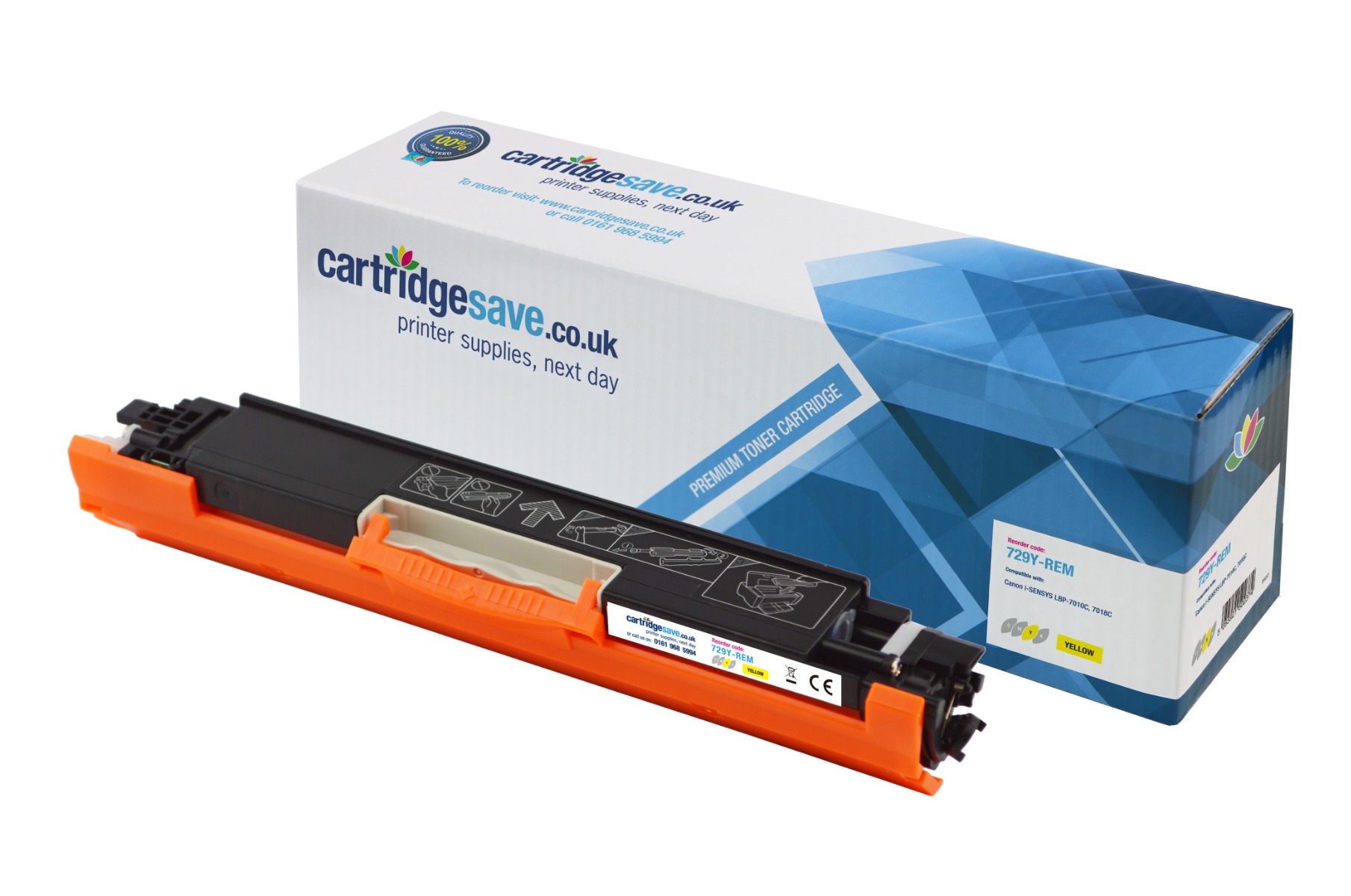 Compatible Canon 729 Yellow Toner Cartridge - (4367B002AA)