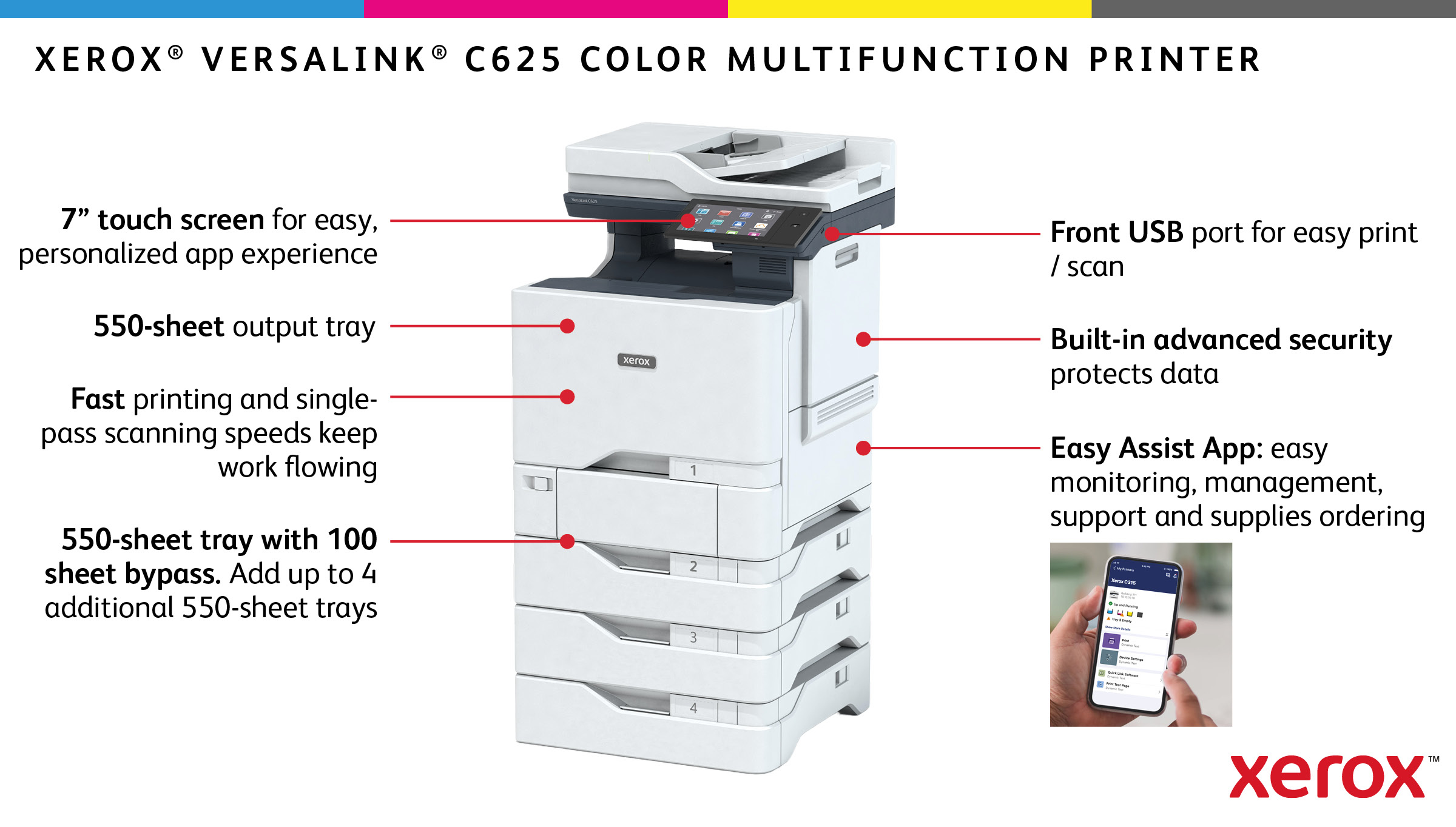 Xerox VersaLink C625 Colour Laser MFP Printer 