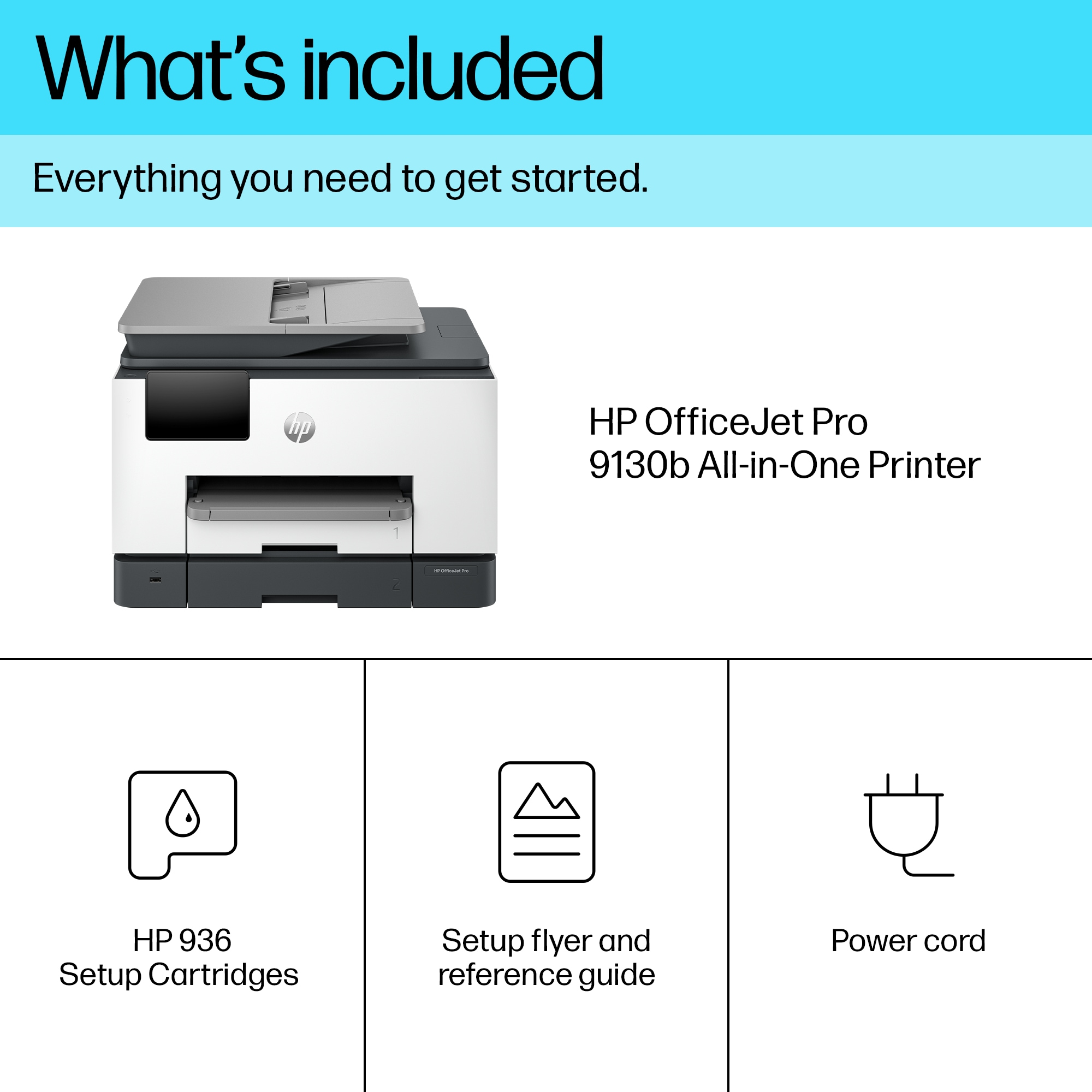 HP OfficeJet Pro 9130b All-in-One Colour Inkjet Printer