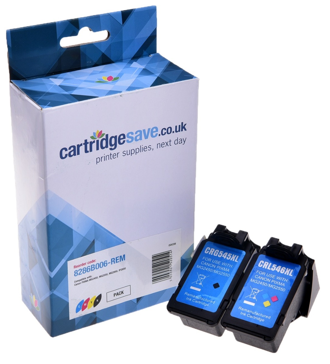 Compatible Canon PG-545XL / CL-546XL High Capacity Black & Tri-Colour Ink Multipack (8286B006)