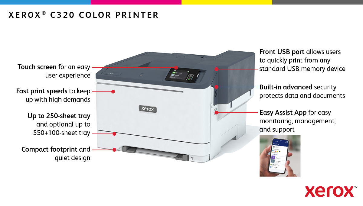 Xerox C320 A4 Colour Laser Printer