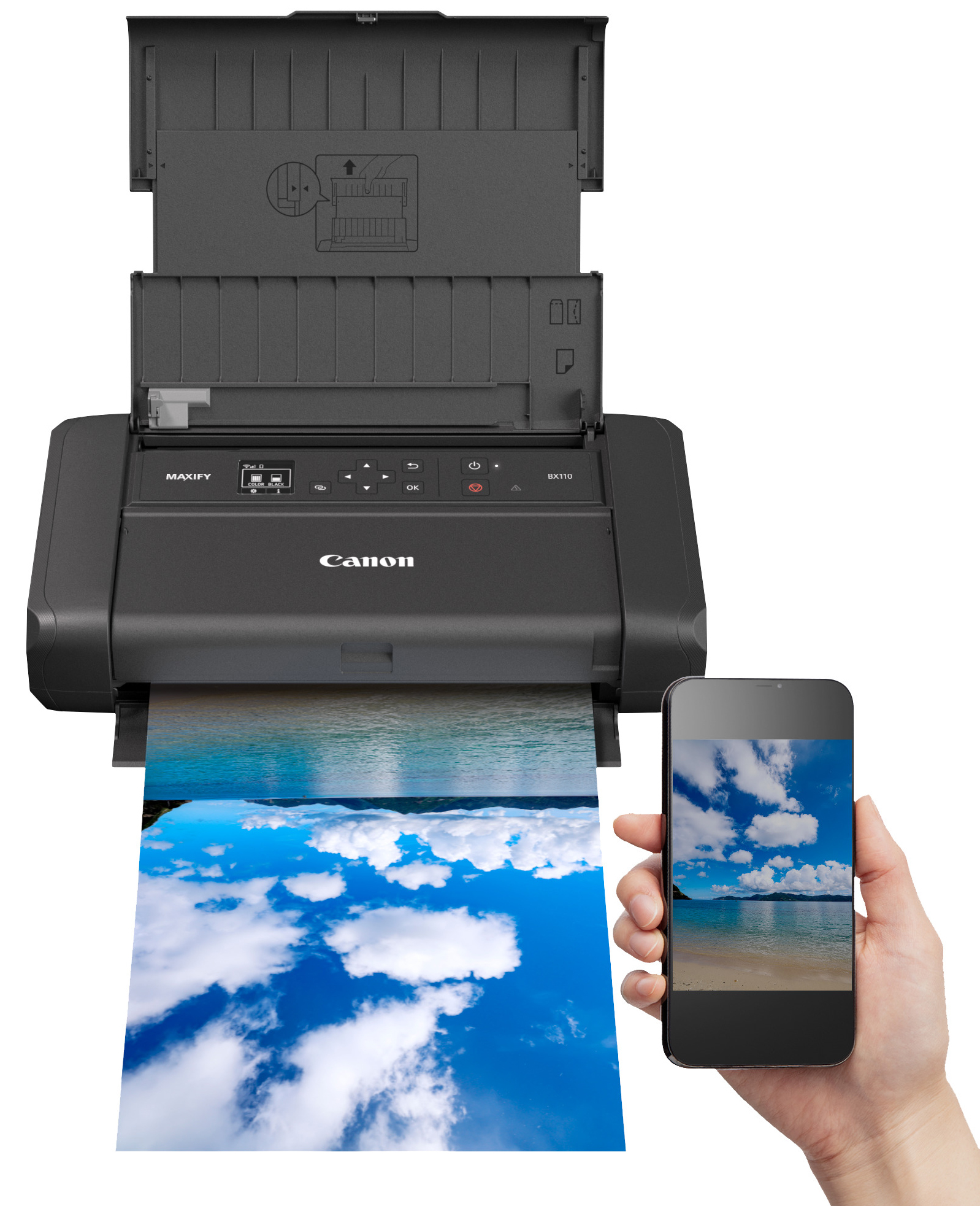 Canon MAXIFY BX110 Colour Inkjet Printer with Battery