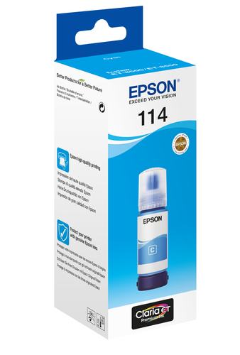 Epson 114 Cyan Ink Bottle - (C13T07B240)