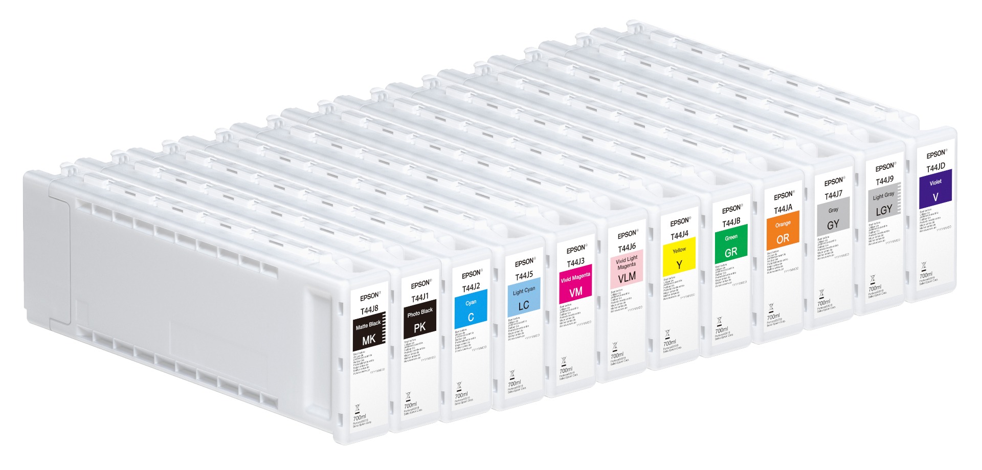 Epson T44J 12 Colour Ink Cartridge Multipack - (C13T44J140/240/340/440/540/640/740/840/940/A40/B40/D40)