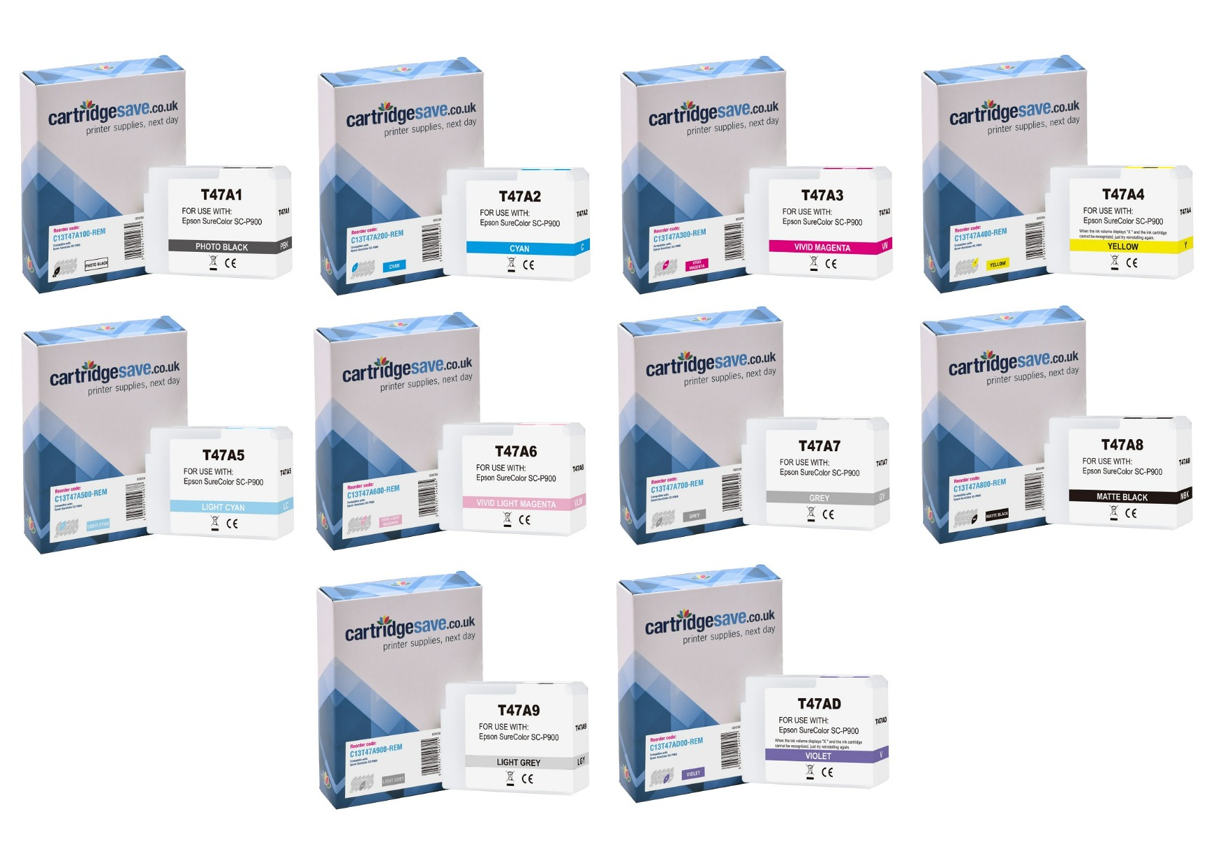 Compatible Epson T47A 10 Colour Ink Cartridge Multipack