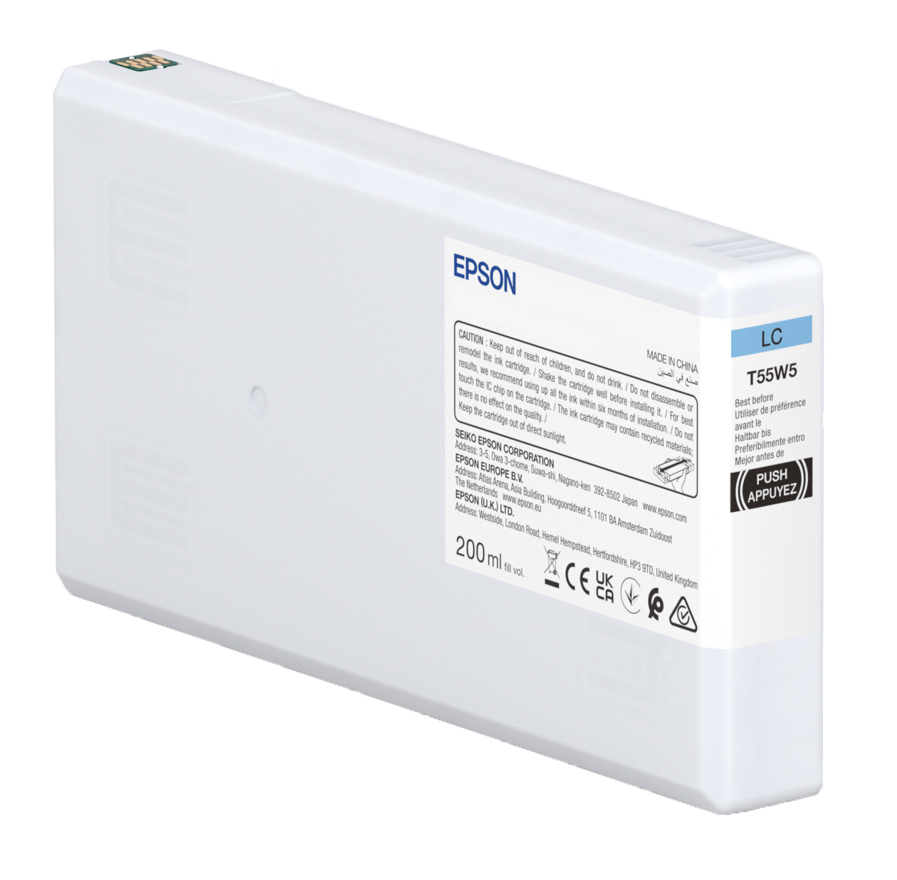 Epson T55W5 Light Cyan Ink Cartridge - (C13T55W500)