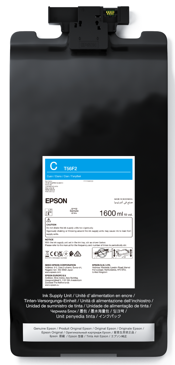 Epson T56F2 Cyan Ink Cartridge - (C13T56F200)