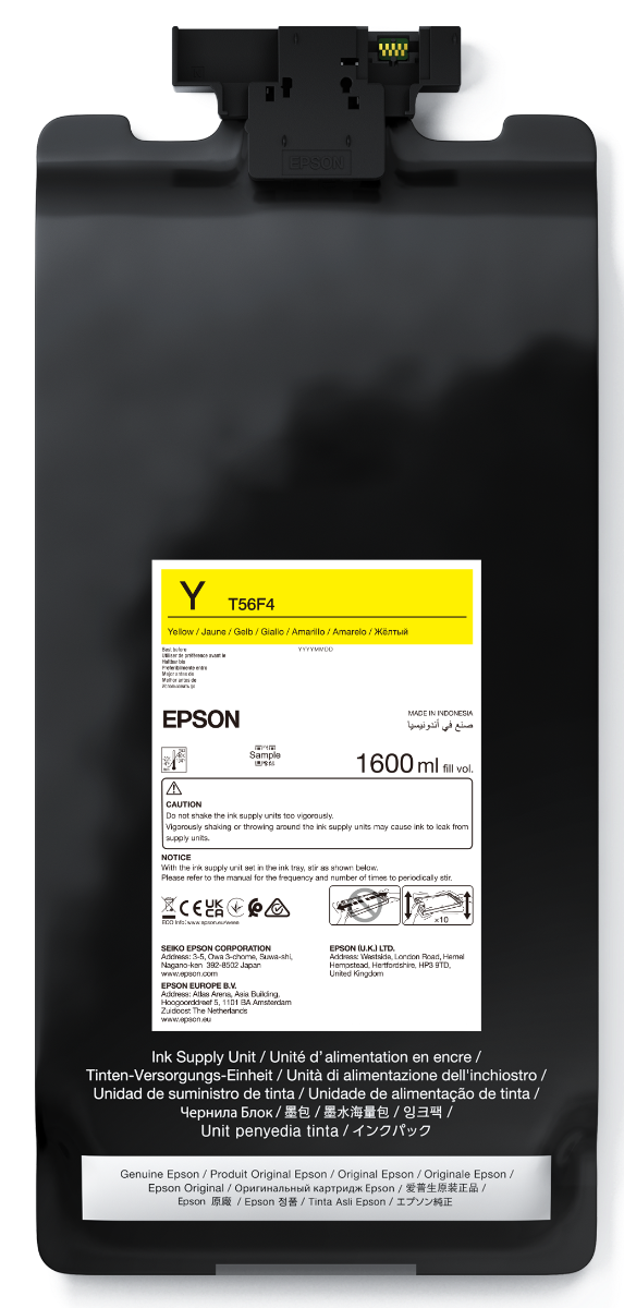 Epson T56F4 Yellow Ink Cartridge - (C13T56F400)