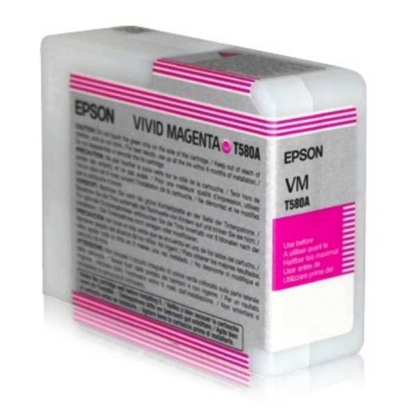 Epson T580A Vivid Magenta Ink Cartridge - (C13T580A00)