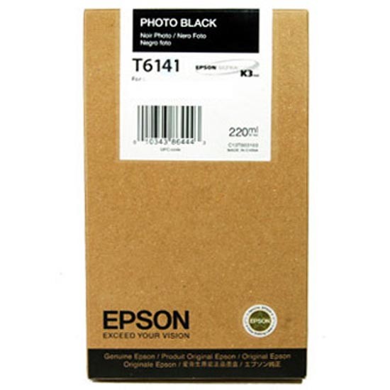 Epson T6141 High Capacity Photo Black High Capacity Ink Cartridge - (C13T614100)