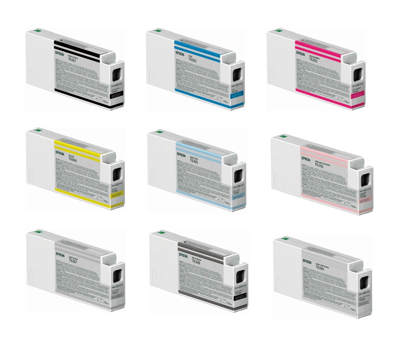 Epson C13T636 9 Colour High Capacity Ink Cartridge Multipack - (T636)