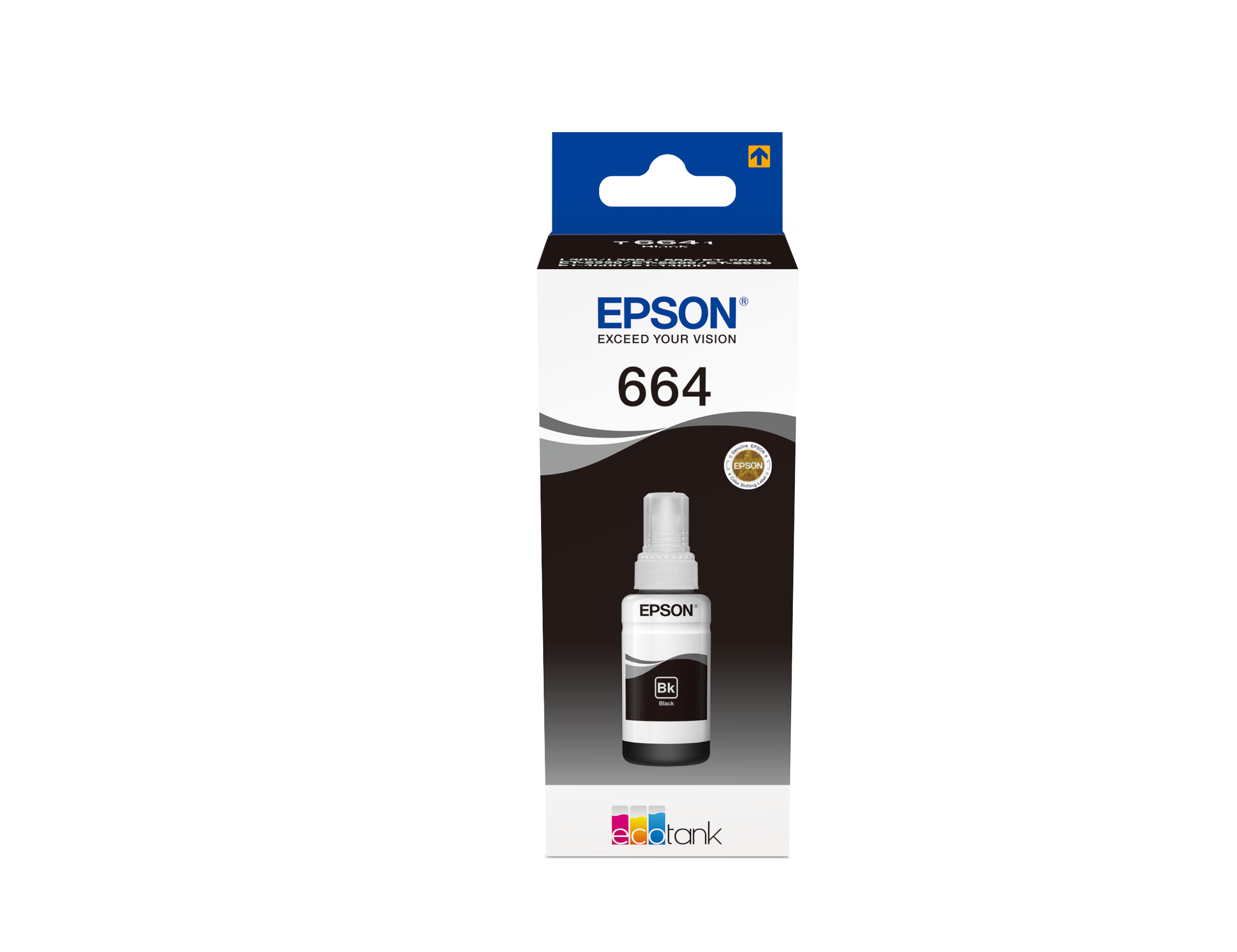 Epson 664 Black Ink Bottle - (T6641 Ecotank Printer Cartridge)