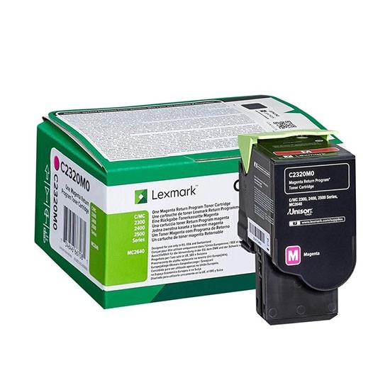 Lexmark C2320M0 Magenta Return Program Toner Cartridge