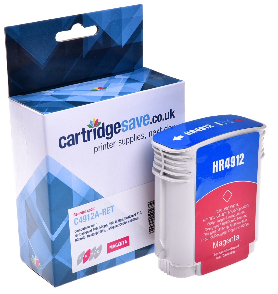 Compatible HP 82 High Capacity Magenta Ink Cartridge - (C4912A)