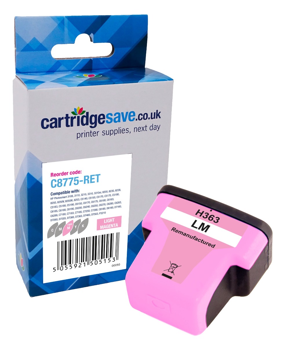 Compatible HP 363 Light Magenta Printer Cartridge - (C8775EE)