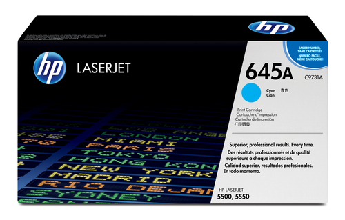 HP 645A Cyan Toner Cartridge - (C9731A)