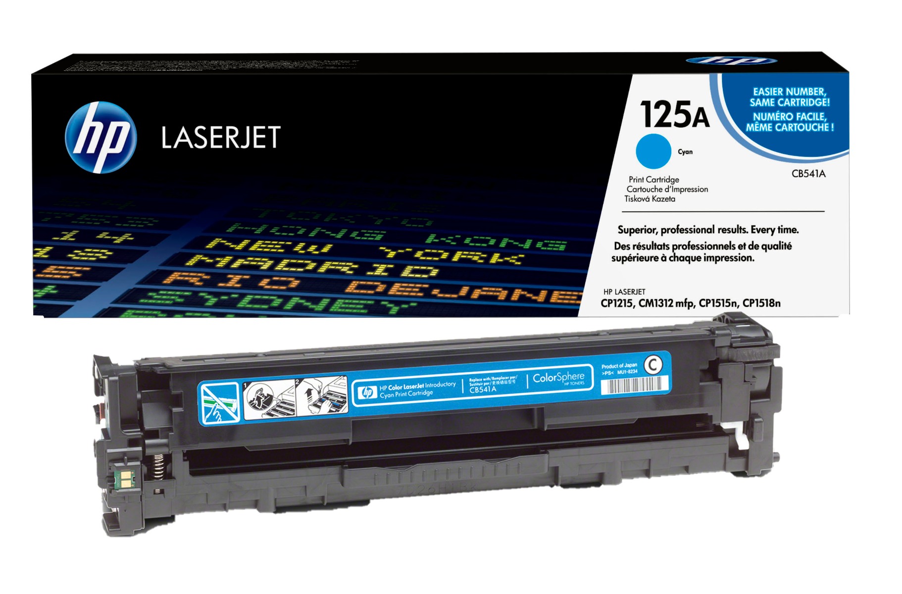 HP 125A Cyan Toner Cartridge - (CB541A)