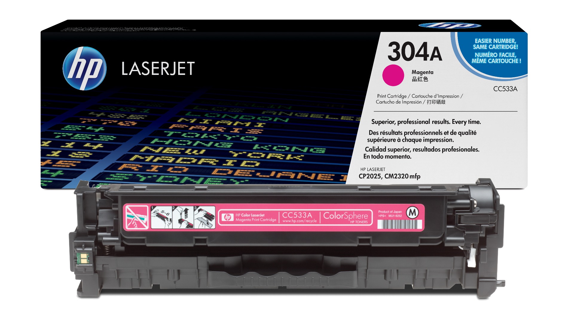 HP 304A Magenta Toner Cartridge - (CC533A)