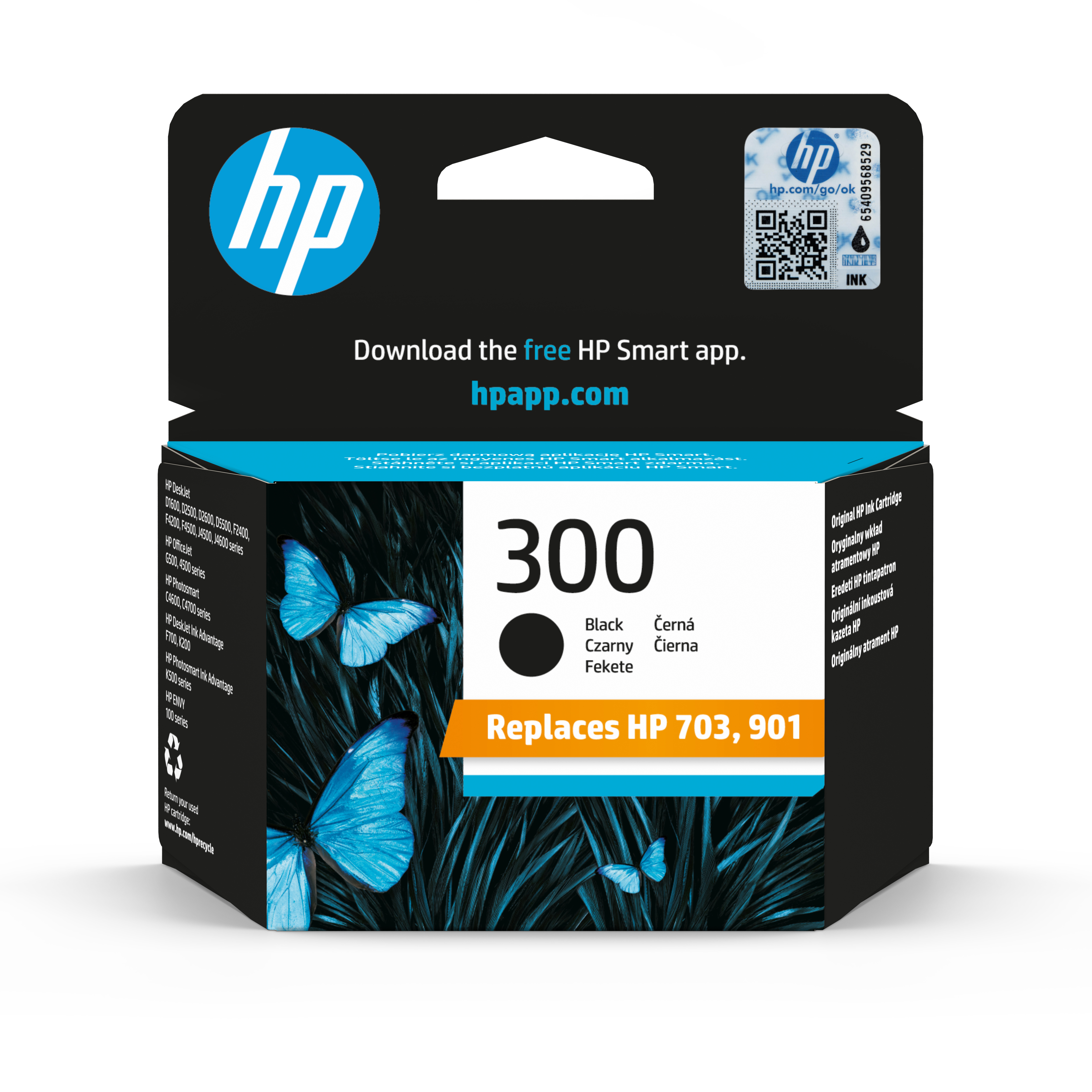 HP 300 Black Ink Cartridge - (Vivera CC640EE)